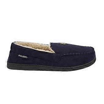 Lyle & Scott Mens Aspen Faux Suede Moccasin Slippers