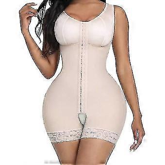 Women Waist Trainer Body Shaper, Push Up Bodysuit, Seamless Crotchless, Adjustable Hooks, Breathable Nylon Spandex, Multiple Sizes