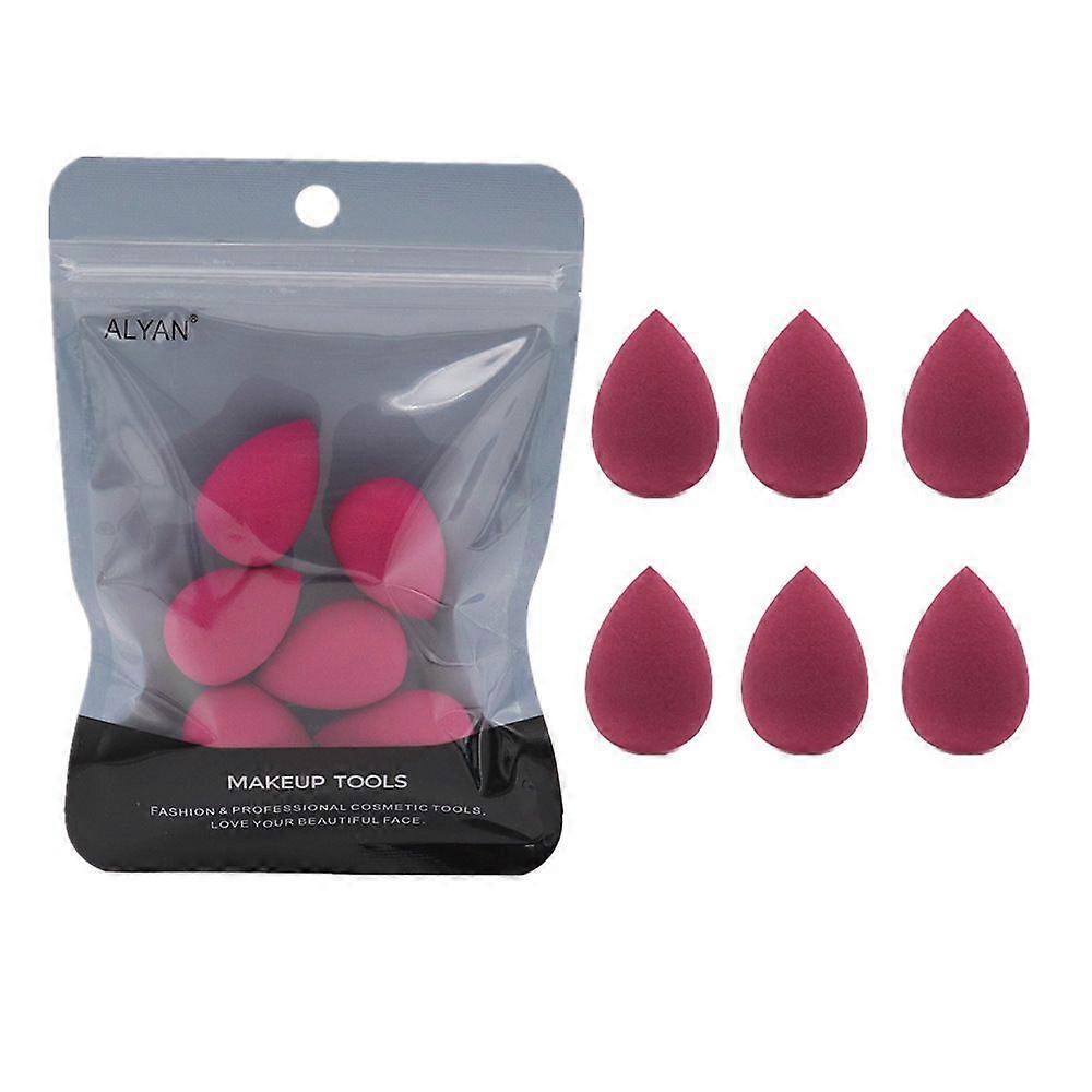 Mini Miracle Complexion Sponge Set med 6 (vinröd