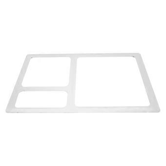 Sjabloon voor opbergbakje met bovenfrees, rechthoekig sjabloon van transparant acryl met 3 vakken, houtbewerkingssjabloon voor doe-het-zelf knutselprojecten 11,8 x 7,9 inch