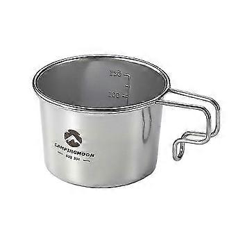 Portable Stainless Steel Outdoor Camping Coffee Cup 180ml Lightweight Durable Mug with Foldable Handle for Camping Hiking Trave 26-27