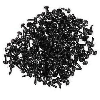 3mm 4mm 5mm 6mm Plastic Safety Eyes for Teddy Bear Doll DIY Crafts 200Pcs