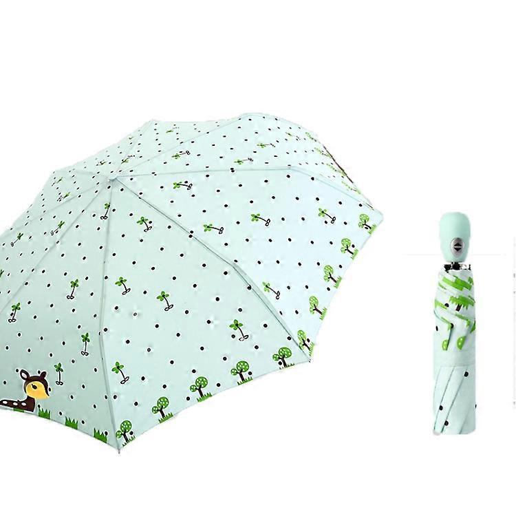 Creative Cute Cartoon utomatic Folding Vinyl Umbrella