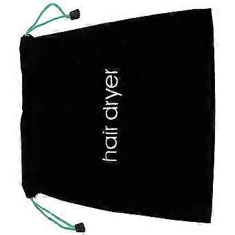 1Pc Smooth Safe Hair Dryer Organizer Hair Dryer Drawstring Bag compatible with Home Black