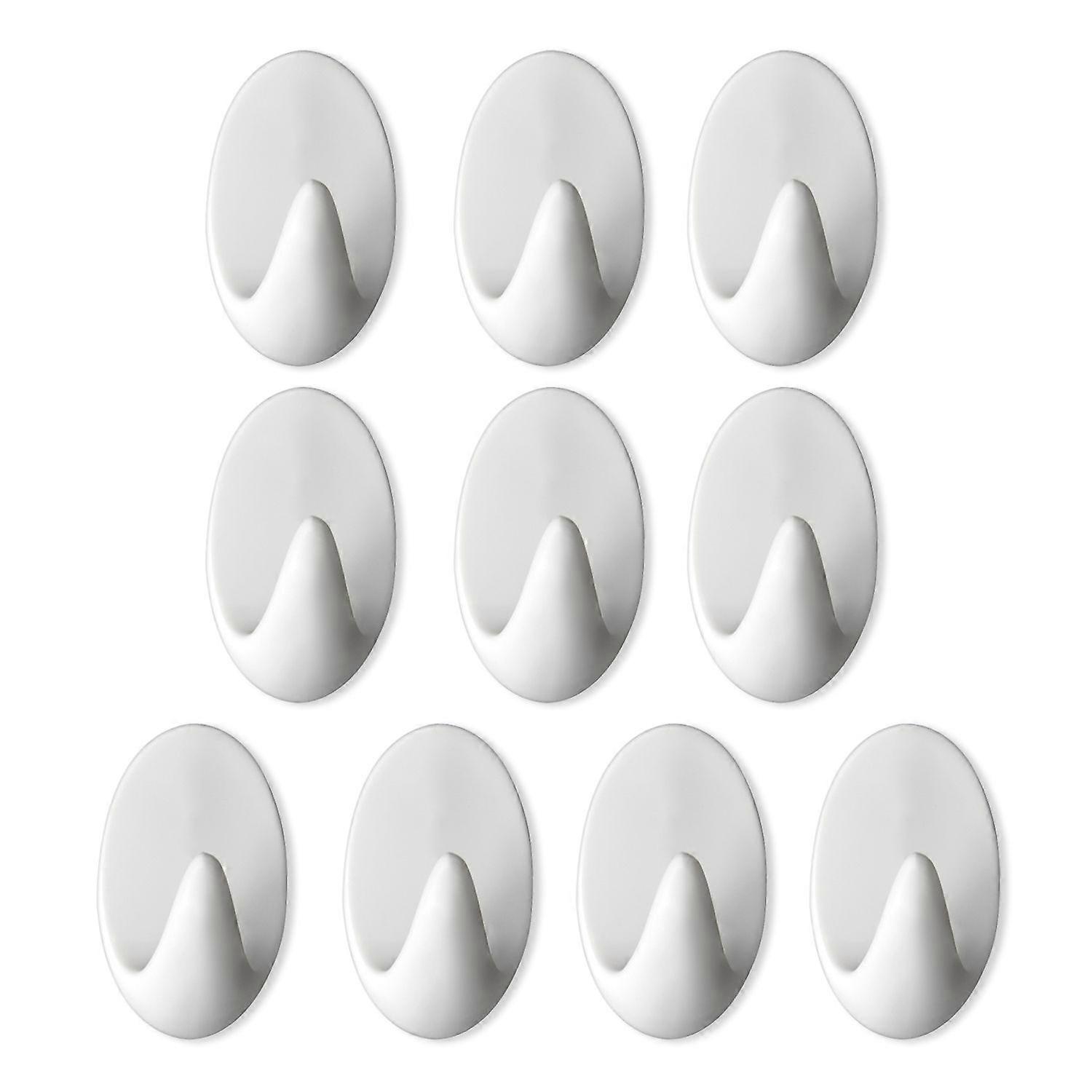 10-pack strong self-adhesive wall hooks S