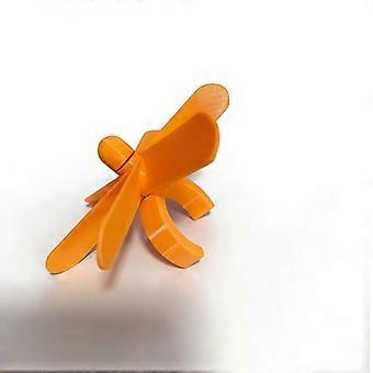 Bicycle Handlebar Windmill, Orange Plastic Rotating Spinner, Lightweight Cycling Decoration for Road Bikes and Mountain Bikes