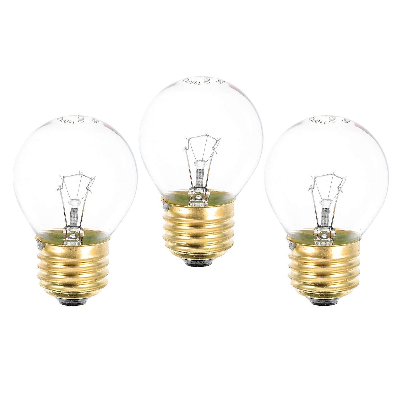 3PCS E27 Socket 40W Oven Bulb Microwave Appliance Replacement Microwave Bulb