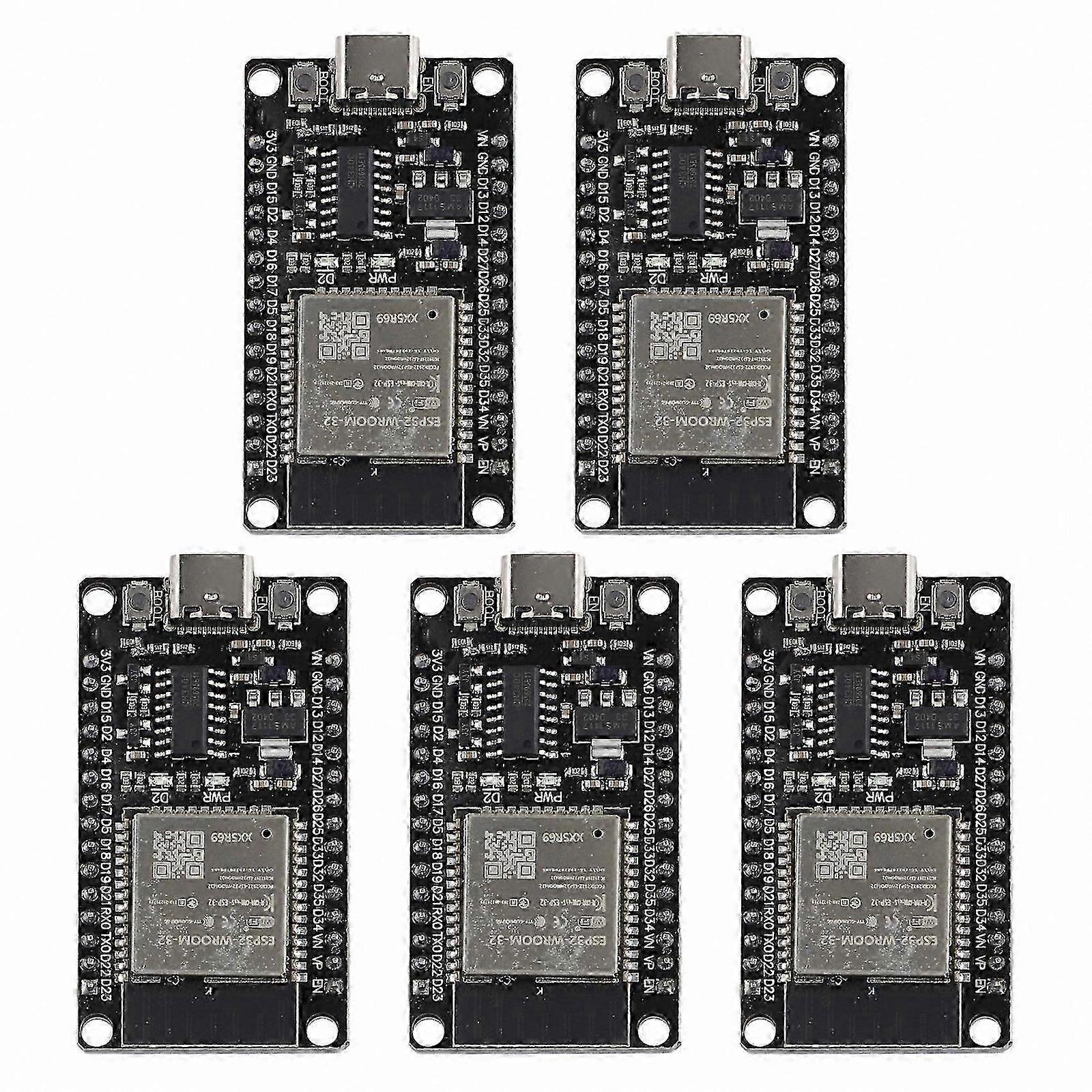 5 Pack Dual-Core Wireless Module with Type-C and CH340C for Low Power Consumption Development Projects 26-27