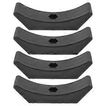 Black Dumbbell Bracket Sturdy Dumbbell Storage Rack for Storage 4Pcs