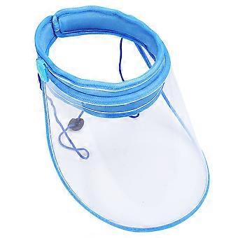 Spittle-Proof Sunscreen Hat for Protective 1Pcs Sky-Blue Sunshade Cap
