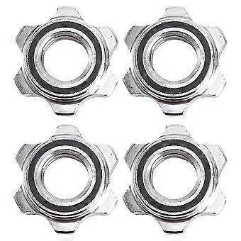 4pcs Anti-Slip Spin-Lock Collar Screw Casting Iron Hex Security Nut Buckle