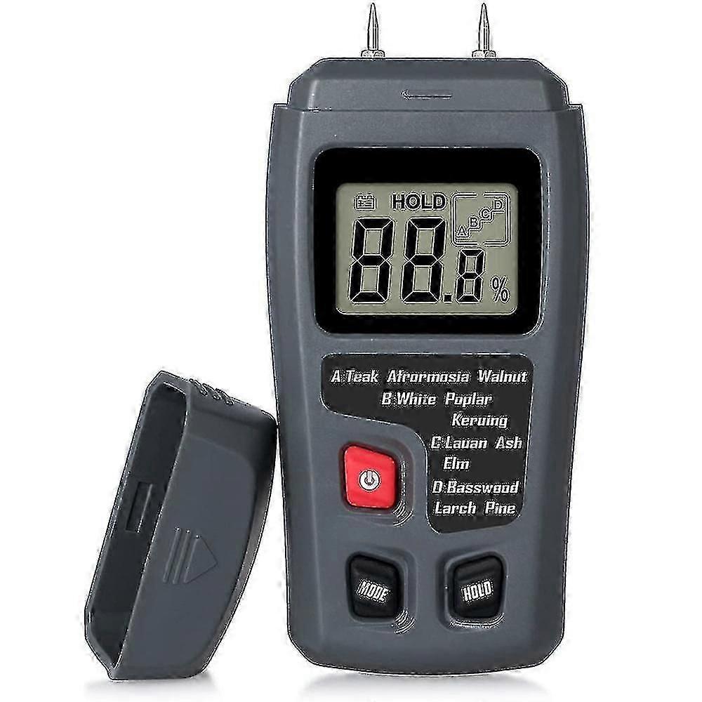 LCD moisture meter for precise wood humidity testing