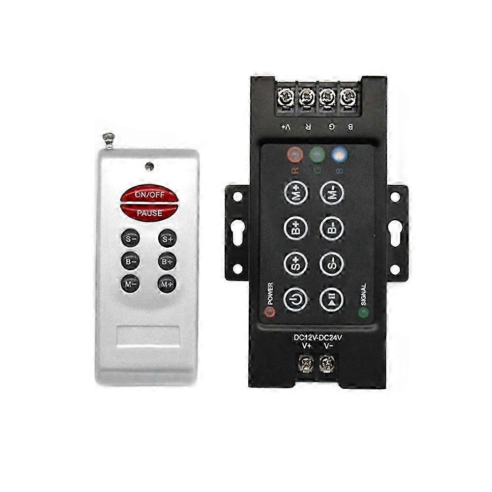 30A Remote Wireless Mini Controller for RGB LED Strip Light 8-Key Double RF Wireless Remote Controller