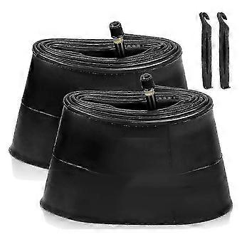 Set van 2 26X4.0 Fat Bike binnenband met AV 32 mm ventiel, binnenbanden met 2 bandenlichters, voor weg/berg /e