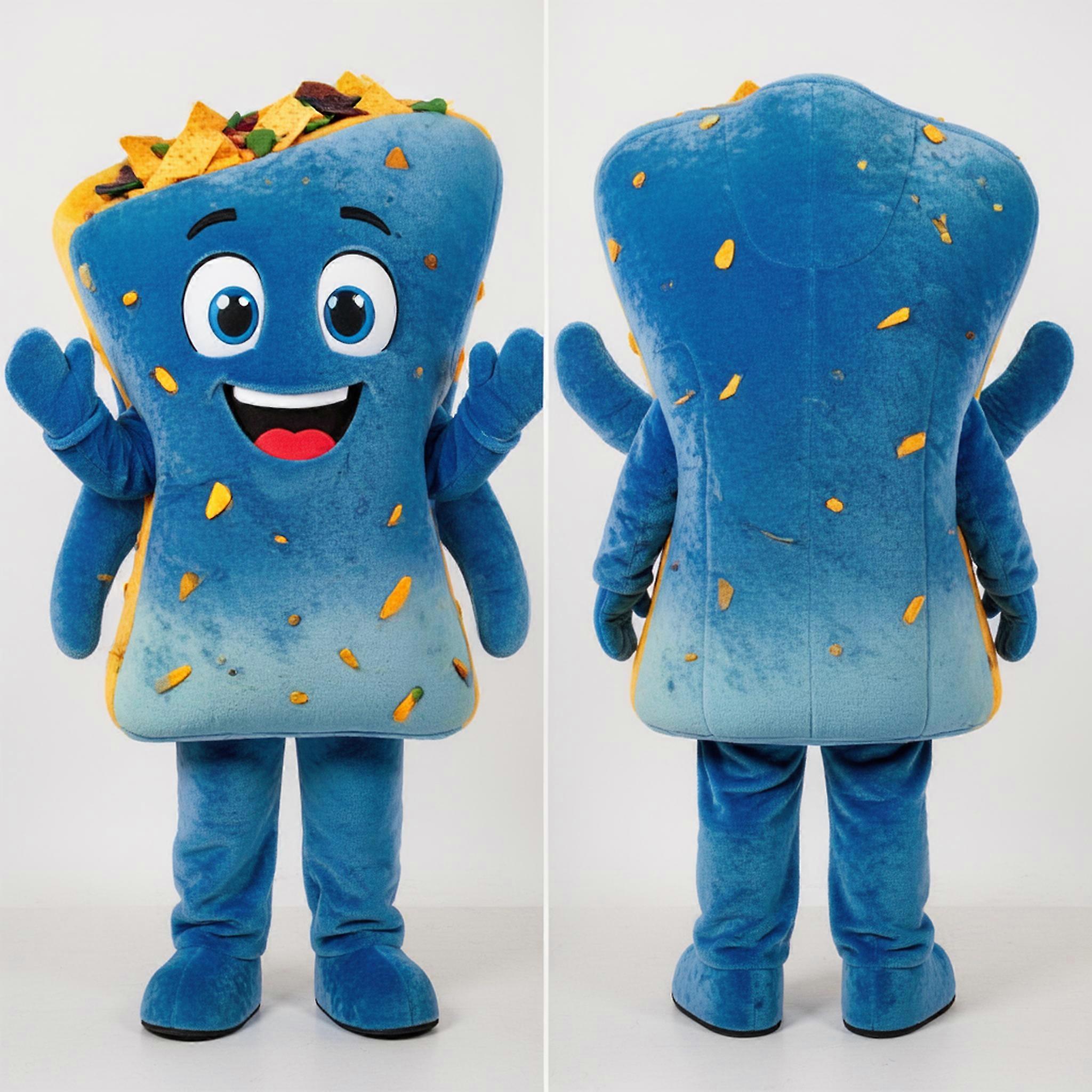 MASTICOT Vibrant Blue Nacho Nachos Mascot