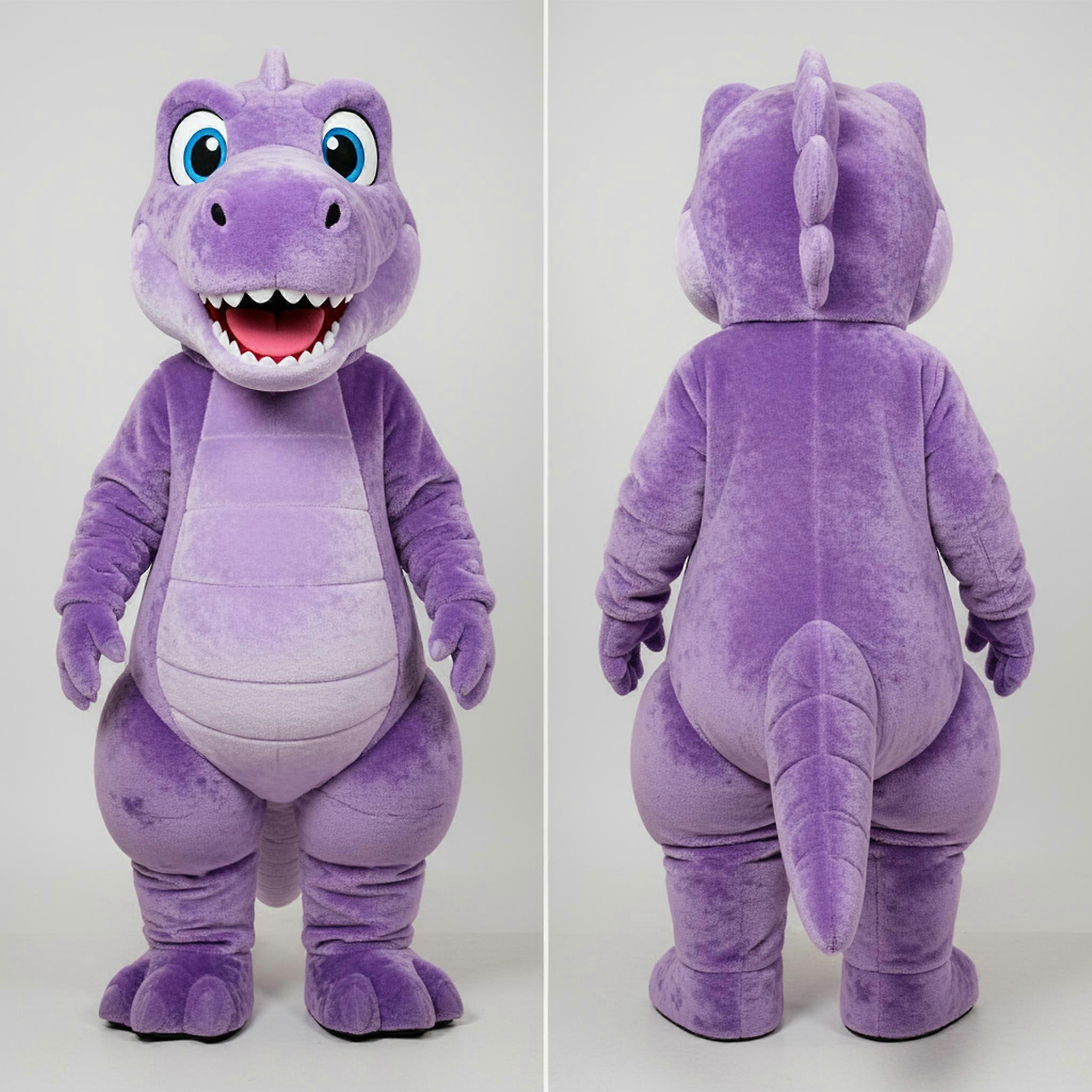 MASTICOT Lavender Playful Allosaurus Mascot