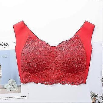 Wire Free Lace Bras for Women Plus Size Vest Lingerie Thin Cup Brassiere Eveyday Wear