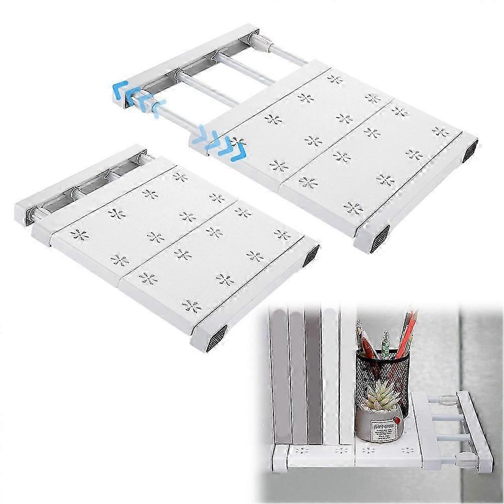 2 Pcs Adjustable School Locker Shelf Organizer - Easy Install Divider Mate for Extra Space