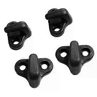 Kajakförankringskrokar Flat Mount Bungee Kit Nylon Däckfästen för Kajaköverdrag Byte och Reparation