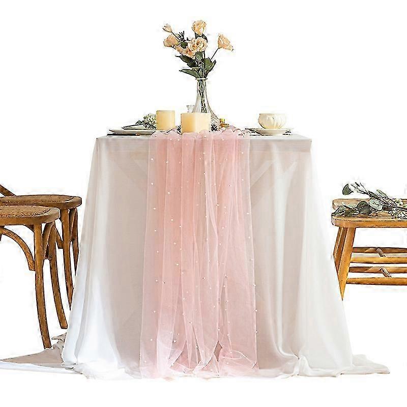 Solid Voile Table Runner Knitted