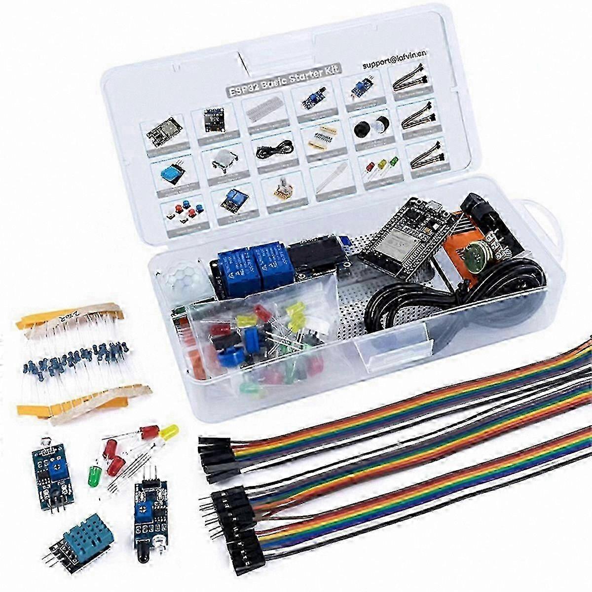 ESP32 Development Board compatible with IoT Projects with Tutorials and DIY Components