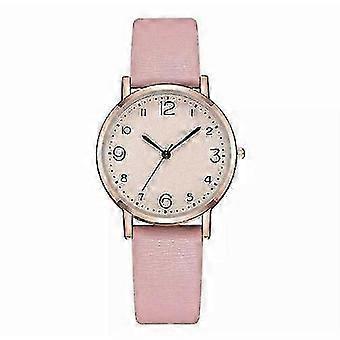 Fashion Gift Casual Leather Strap Womens Quartz Analogue Wrist Watch