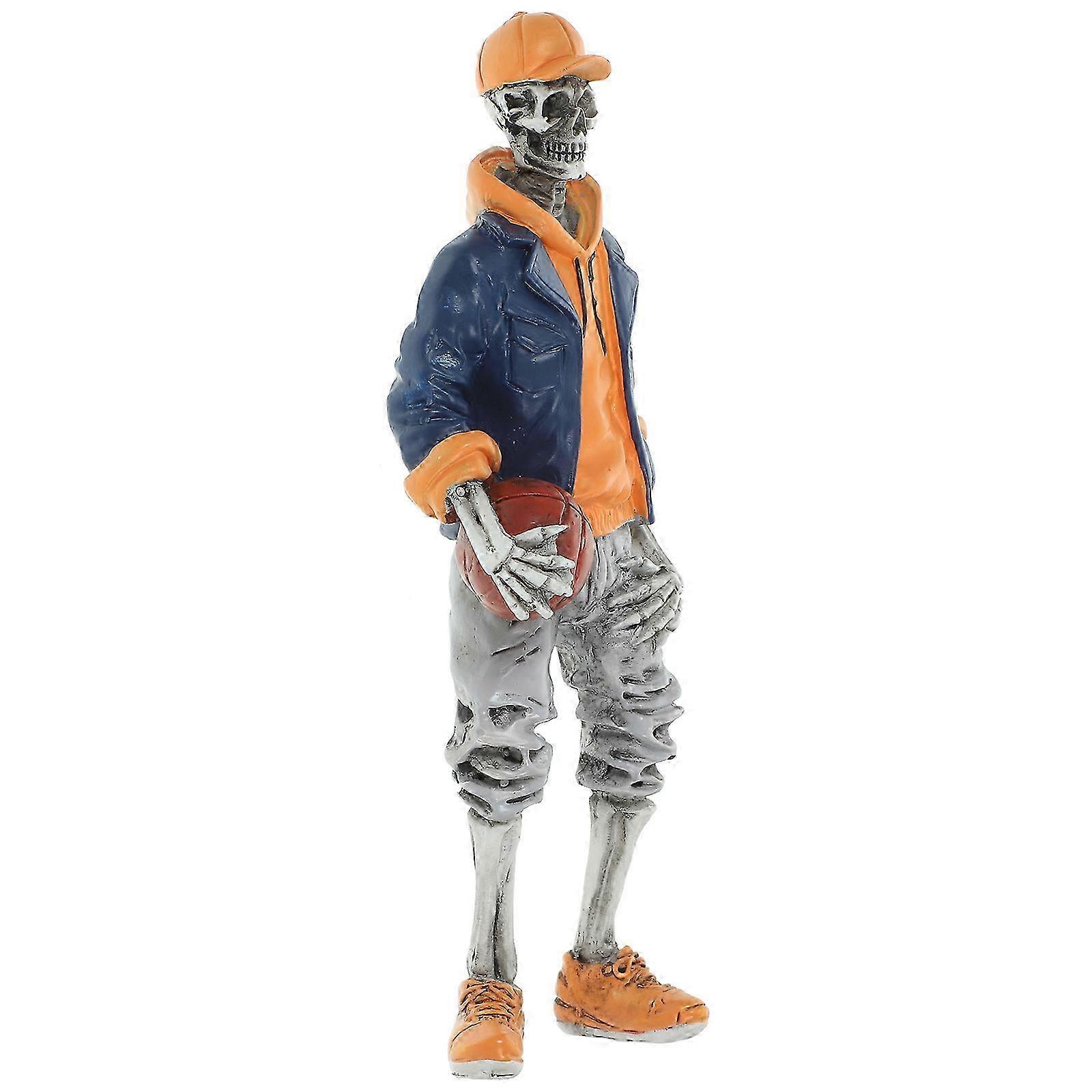 Desktop Skeleton Decor Resin Skeleton Figurine compatible with Halloween