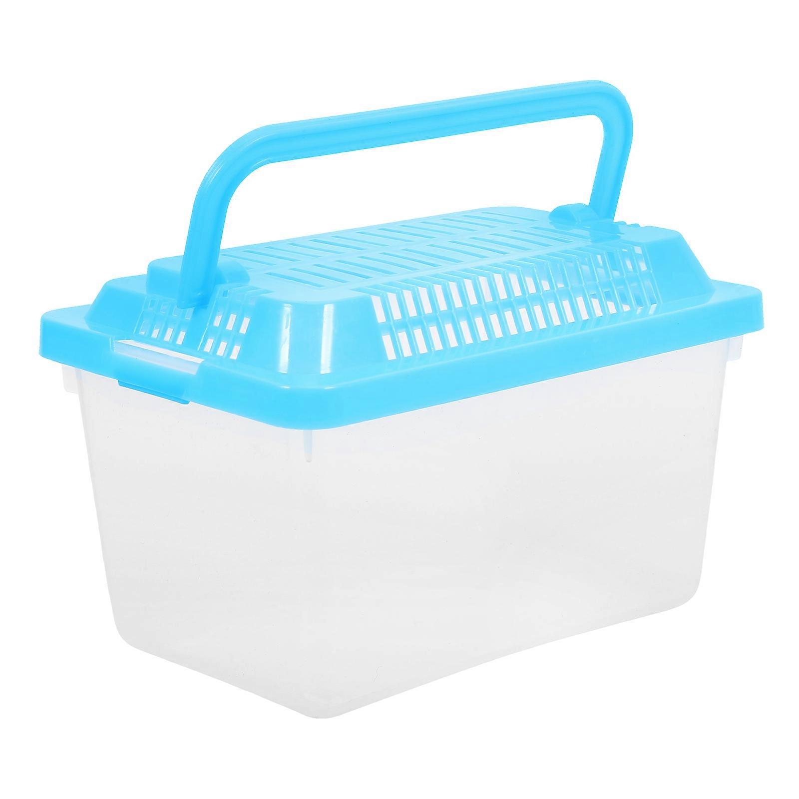 Portable Fish Tank Transparent Turtle Box for Storage Plastic