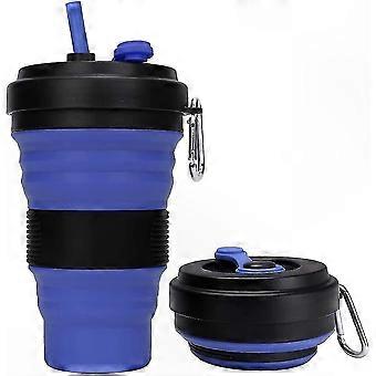 Silicone Folding Travel Cup - Portable Collapsible Camping Mug for Sports and Outdoor Activities