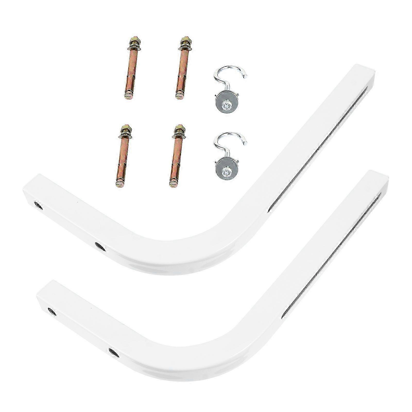 2pcs Universal Projector Screen L-Bracket Wall Hanging Mount with Hook