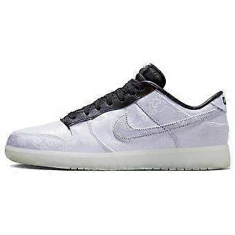 Nike x Fragment Design X CLOT Dunk Lightning White Silk Low top Skateboard Shoes Unisex White FN0315-110