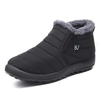 Herensneakers voor buiten, pluche, warm, waterdicht, winterschoenen, hoogwaardige antislip wandelschoenen, enkellaarsjes, winterschoenen voor heren, werkschoenen