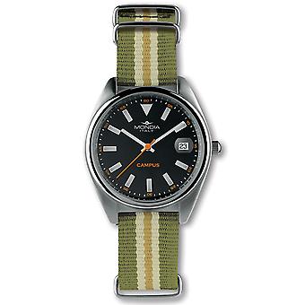 Mondia Campus Japanese Quartz Analog Woman Watch with Nylon Bracelet MI729-1CT