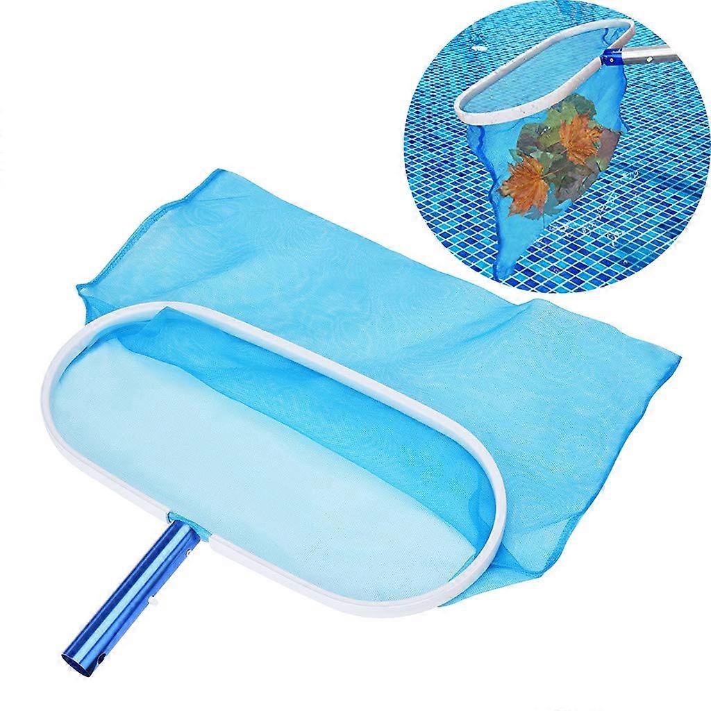 Pool Leaf Rake Skimmer Net 17.3x13.4in, Durable Mesh Frame, Scratch, Easy Pool Cleaning