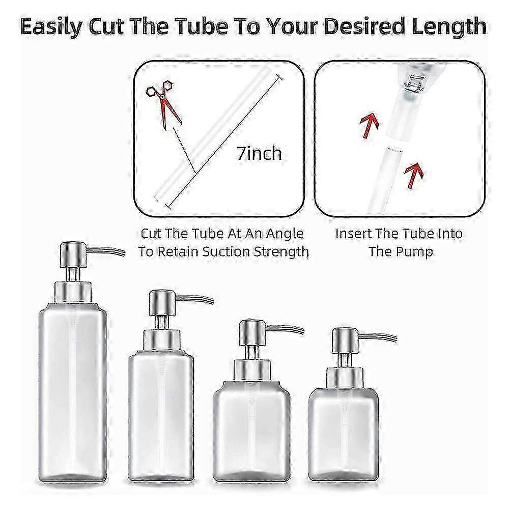 6Pcs Metal Soap Pump Replacement compatible with Standard 28/400 Thread