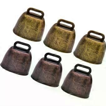 6pcs Small Cowbell Animal Bell Iron Vintage Grazing Accessory