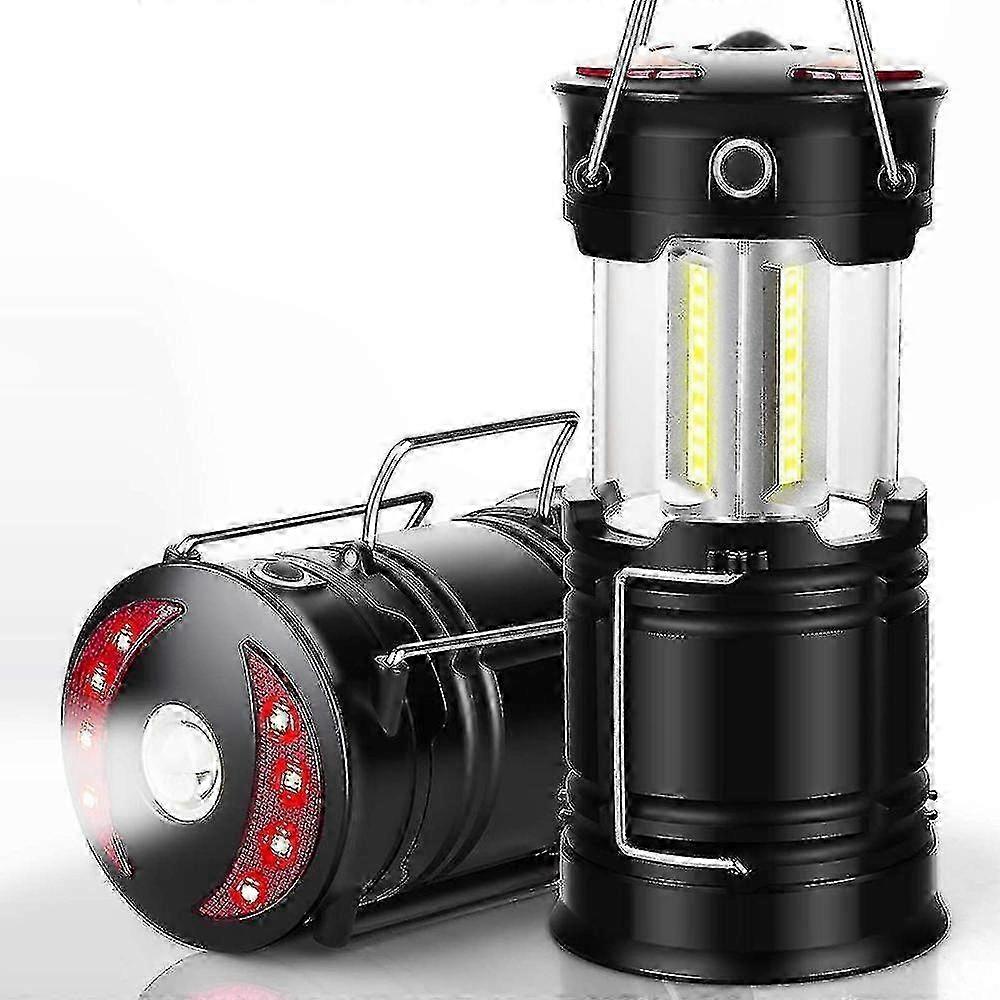 Camping LED Lanterns with Flashlight, Magnetic Base and Rechargeable Design