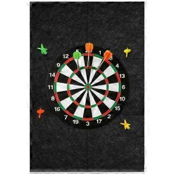 Dartboard-muurbescherming, vilten dartbord, zelfklevend, wandomranding voor dartbord-achterkant