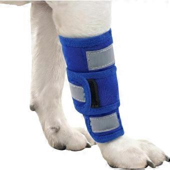 Dog Front Leg Brace, Adjustable Dog Elbow Brace with Reflective Strip, Compression Dogs Leg Sleeve to Stop Licking, Carpal Wrist Support Elbow Pads fo