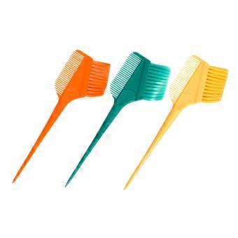 3pcs Hair Dye Brush and Comb Set DoubleSided Applicator for Precise Salon or DIY Coloring