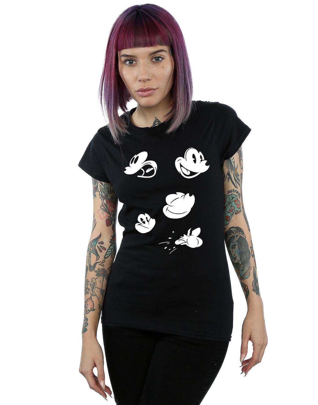 Disney Women's Mickey Mouse Faces T-Shirt