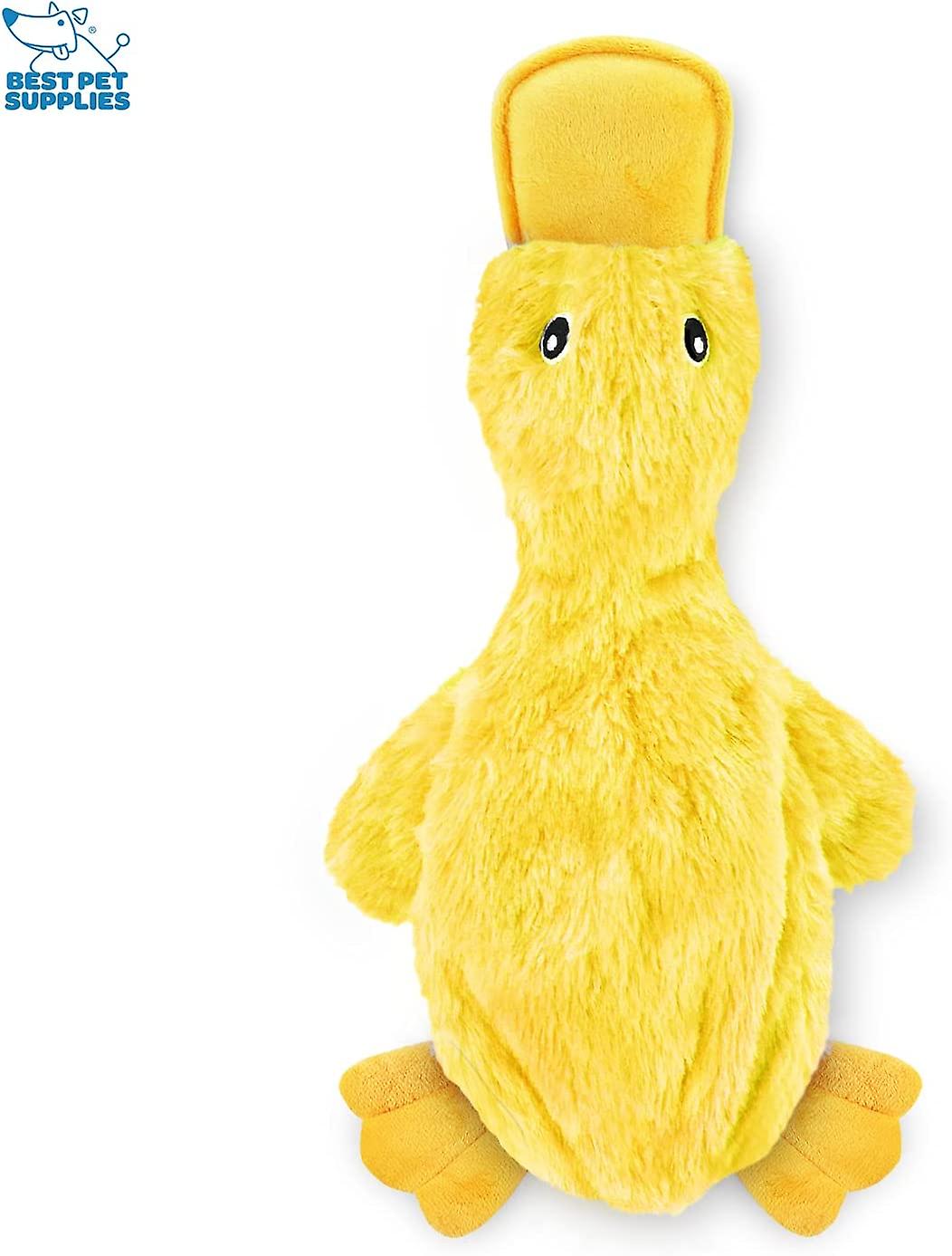 Best Pet Supplies Crinkle Dog Spielzeug für kleine, mittlere und große Rassen, niedliche No Stuffing Ente mit weichem Quietscher, Spaß für Indoor-Welpen und Senior Welpen