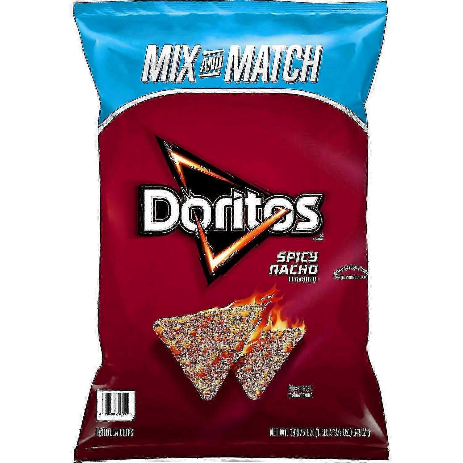 Doritos Spicy Nacho Tortilla Chips, 19.375 Oz