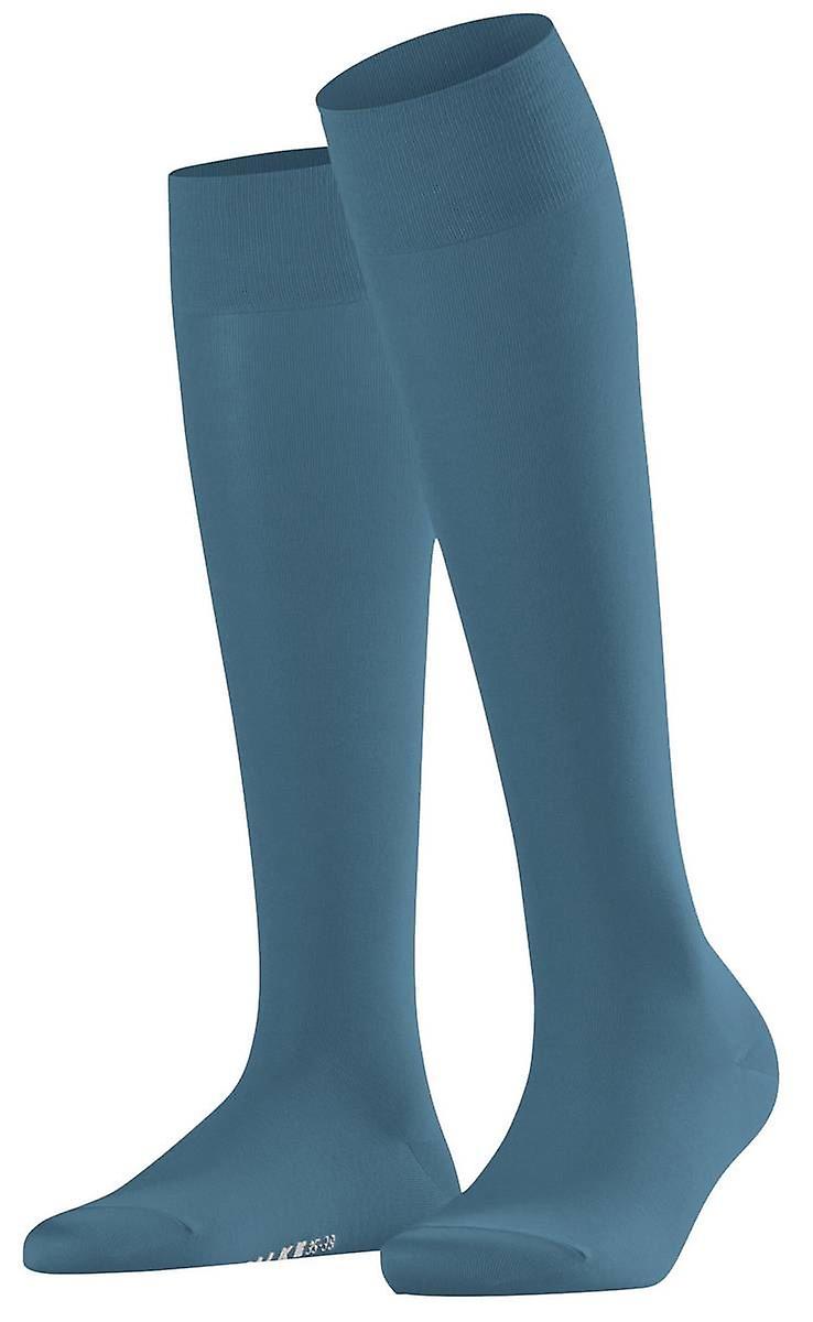Falke Cotton Touch Knee High Socks - Ink Blue