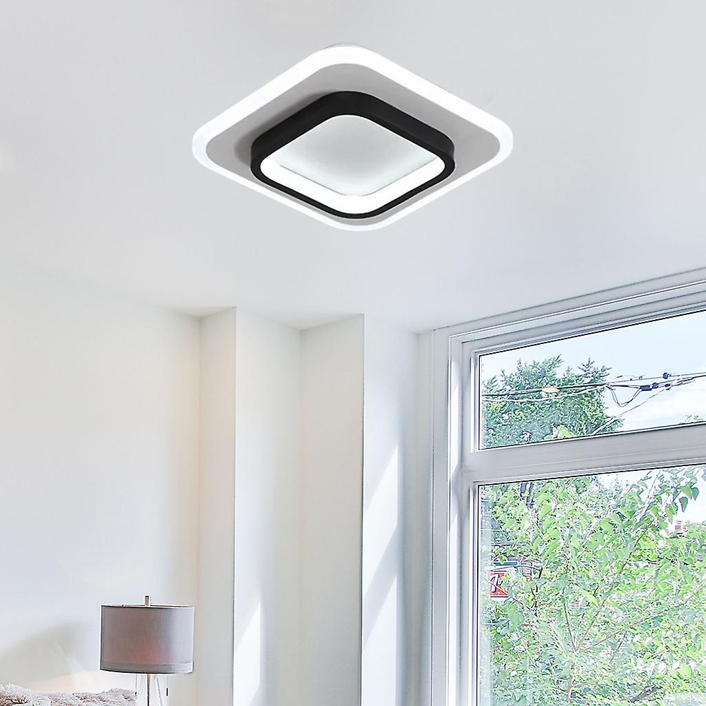 LED Ceiling Light Fixture Flush Mount for Bedroom Balcony White Square