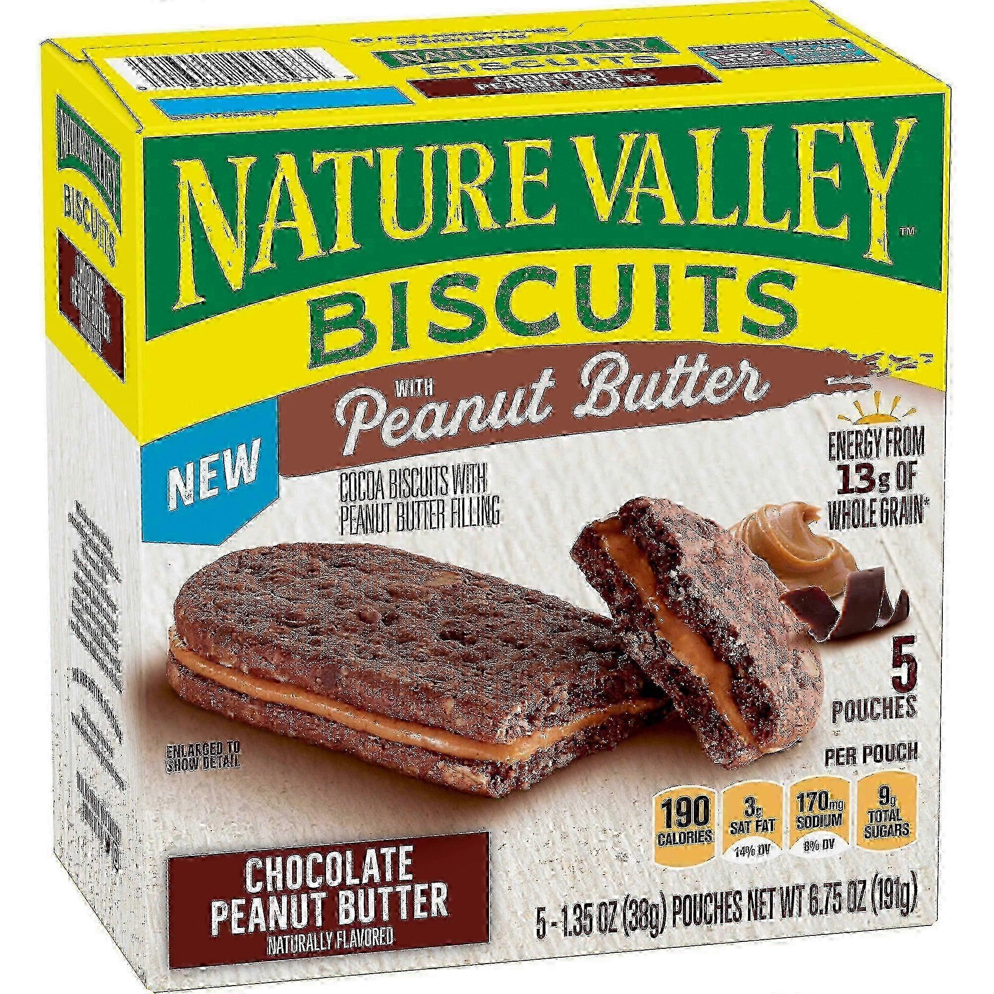 Nature Valley Biscuit Peanut Butter Chocolate, 5 Ea