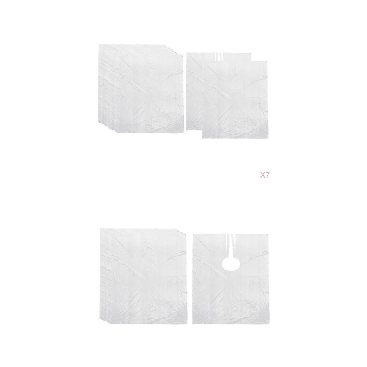 400x 일회용 이발 케이프 가운 천 가운 미용 숄 64x84cm