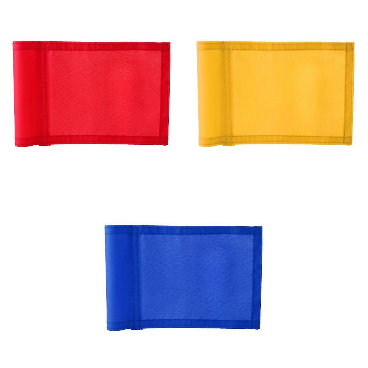 3Pieces Durable Golf Hole Pole Cup Flag Putting Garden Backyard Training Aid