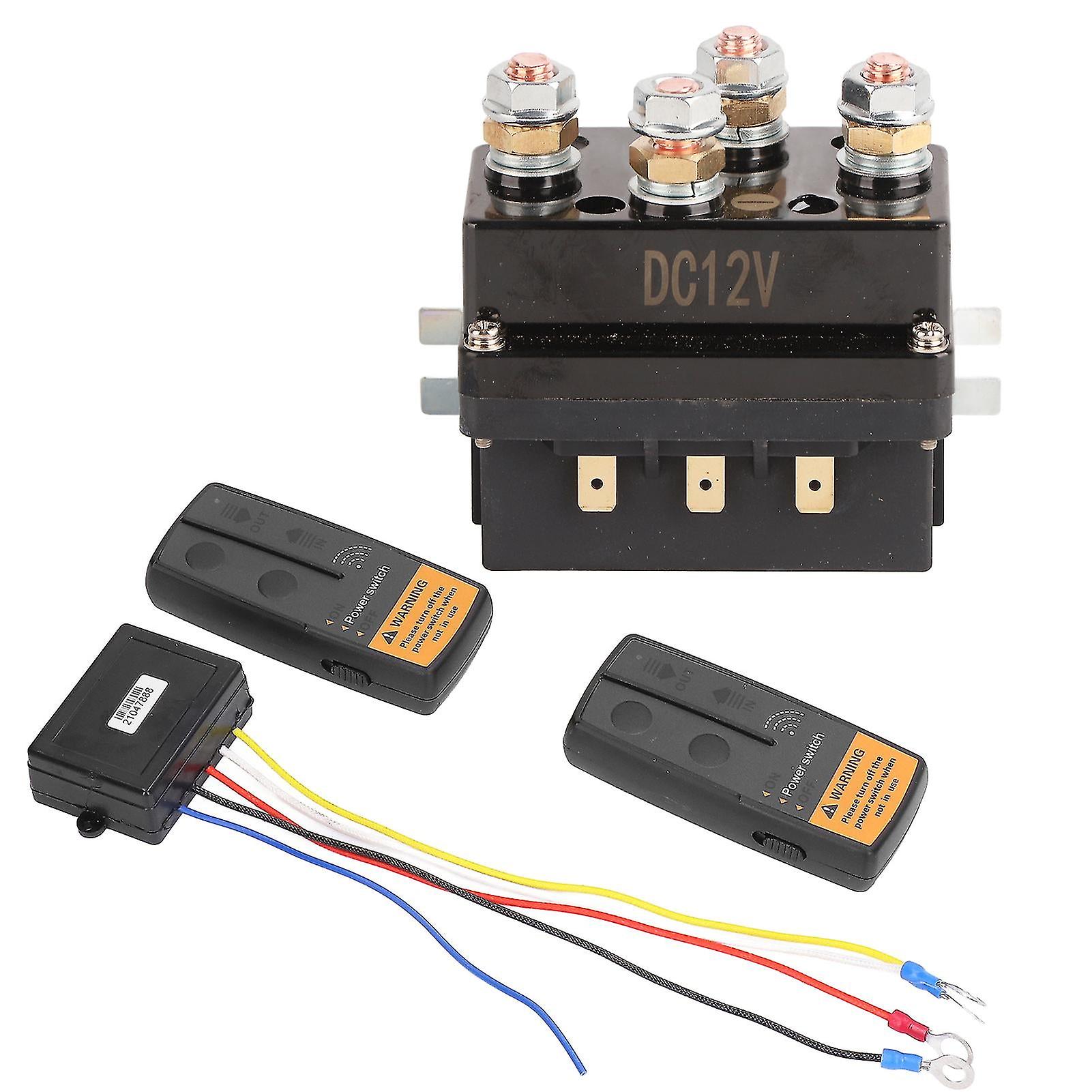 Dc500a 12v Wireless Winch Remote Control Kit Winch Solenoid Relay For 8000lbs12000lbs Atv Utv