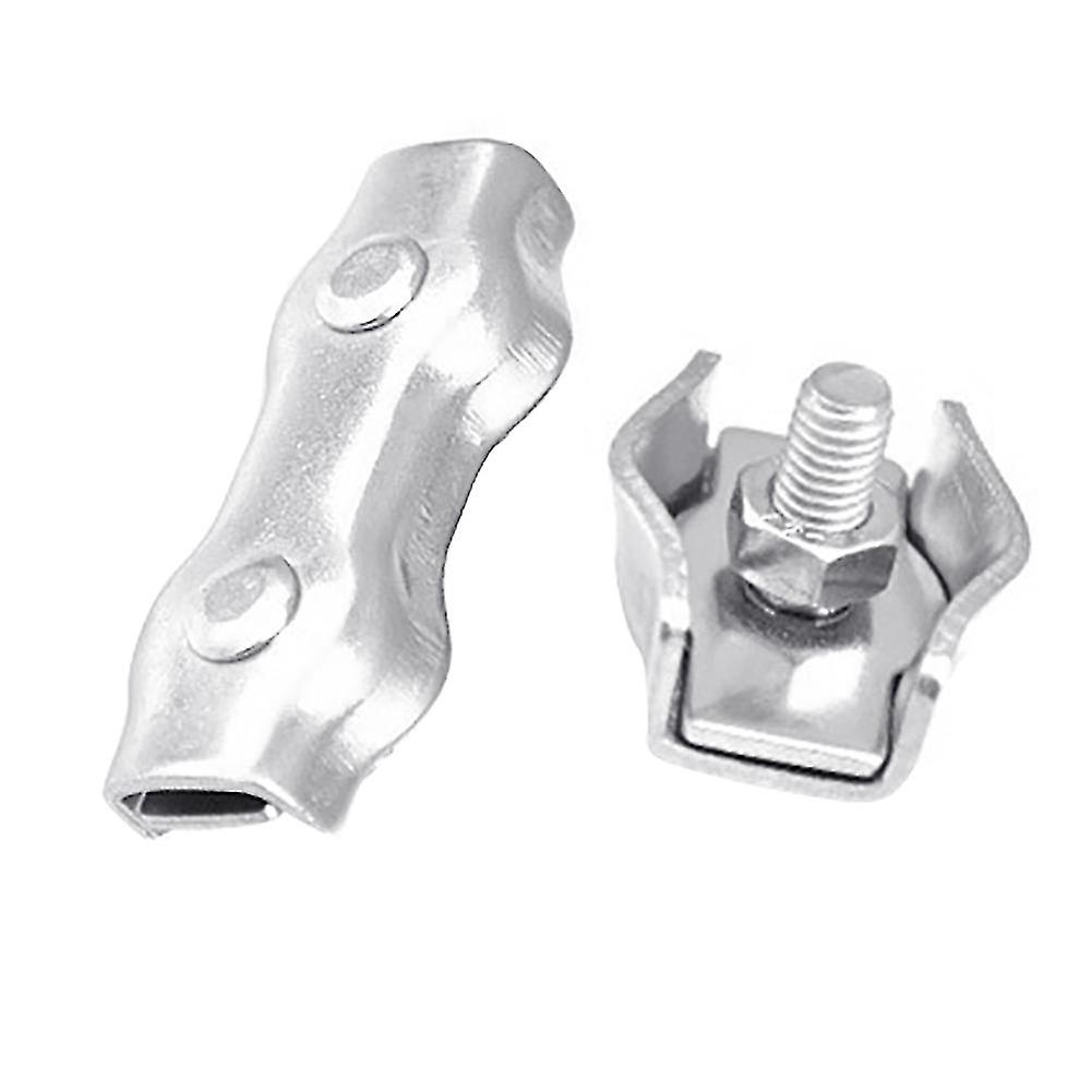 2 stk M2-m8 rustfritt stål wire tau enkelt grep klips kabel klemmer kaliper